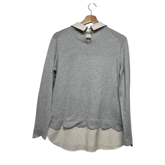 Ted Baker London Light Gray Sweater with Embellished Collar - Picture 7 of 10